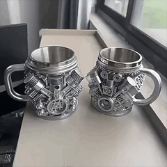 Buji Şeklinde Tasarım Kupa / V8 Motor / V6
