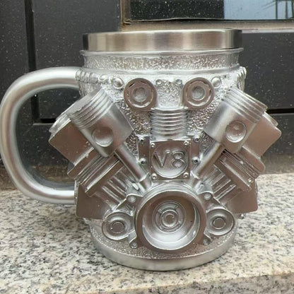Buji Şeklinde Tasarım Kupa / V8 Motor / V6