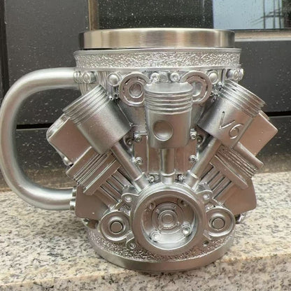 Buji Şeklinde Tasarım Kupa / V8 Motor / V6